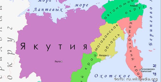 Карта чукотка камчатка