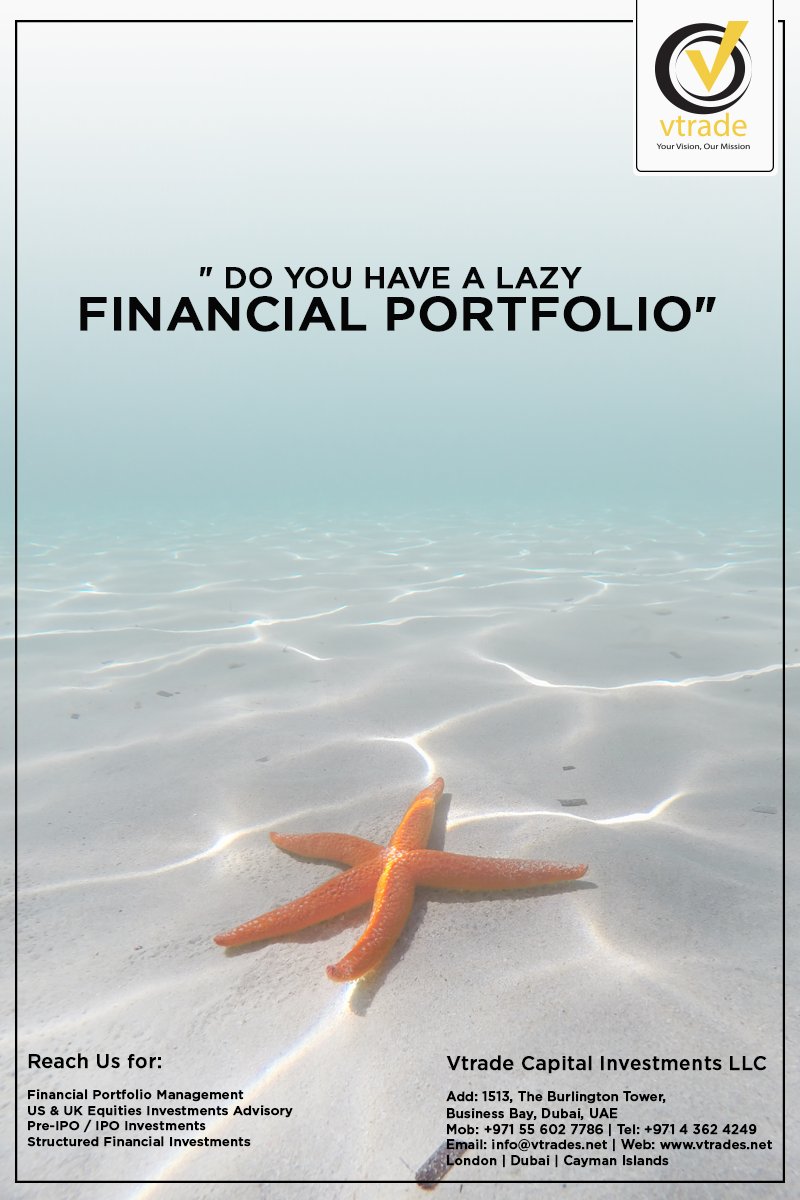 Vtrade's tweet photo. DO YOU HAVE A LAZY FINANCIAL PORTFOLIO??? 
Then Reach Us Now For Building A Successful Financial Portfolio in US/UK Equities &amp; IPO Investments 
Invest &amp; get Lucrative Returns through our Structured Financial Investment Products
#vtrade #us #stockmarket #structuredinvestments https://t.co/2Rd2NfGEXq