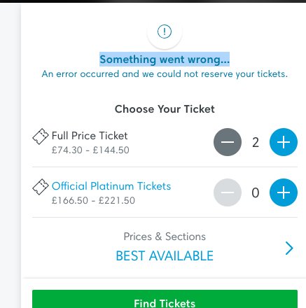 What a load of rubbish! Can't book Jerry Seinfeld tickets! What going on <a href="/TicketmasterUK/">ticketmasteruk</a> ??????????