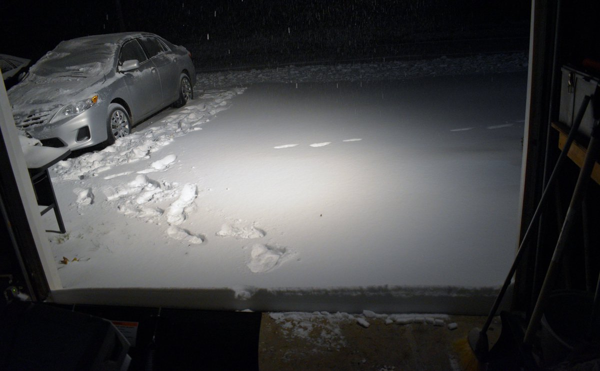 TimLape's tweet photo. @CrystalWPDE @ZachWPDE I will save some for Y`All, Let the fun begin and have a great week-end......#GMC #FirstSnowStormOfTheSeason https://t.co/ipFmPoYeL4