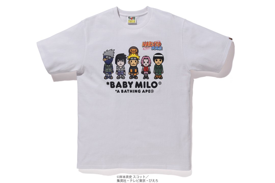 美品 NARUTO コラボTシャツ APE A BATHING (希少) ×