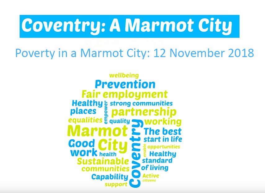 coventrycc's tweet photo. After all of our partners from across #Coventry came together for our #PovertySummit on Monday, a short film is now available to highlight the key parts of our successful summit. You can watch it here: https://t.co/1AxaCWMfK3 @MichaelMarmot  @davidjbuck  #MarmotCov https://t.co/22V6jczTmi