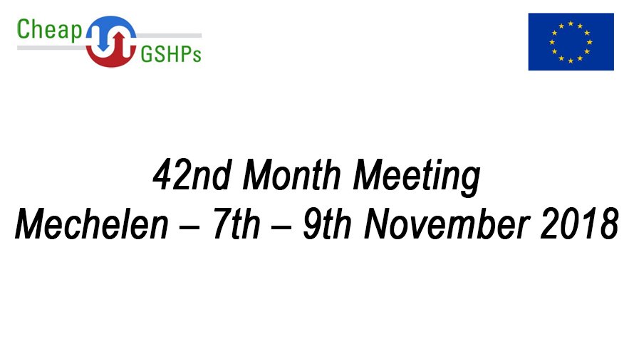 cheapgshp's tweet photo. Follow #CheapGSHPs
The 42th month Management Meeting took place in Mechelen, Belgium, between 7th and 9th November, 2018. 
See more: https://t.co/OLQaxlhzbf
#geothermal
@EU_H2020 https://t.co/LDCAVCnd19