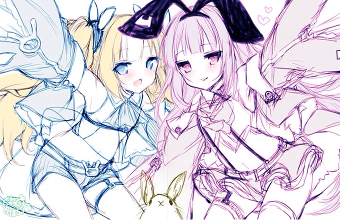 カークとホビーのラフ?  #アズールレーン 