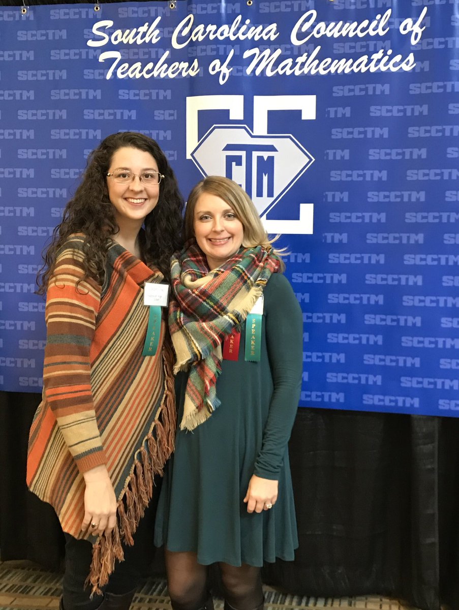 Having a blast so far at #SCCTM2018 with @vanburenEdD! Come hear our presentation at 8am titled “Common Assessments and so Much More: Collaboration Among Algebra 2 Teachers.”