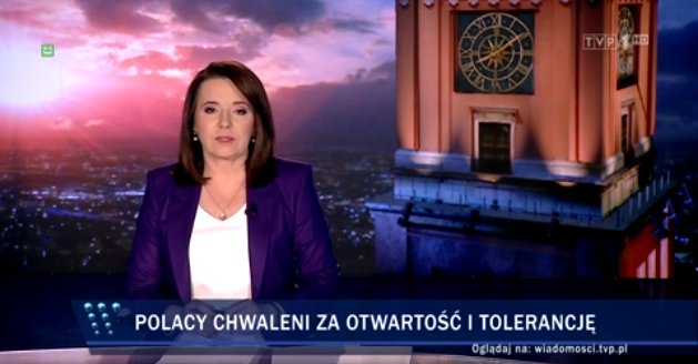 Notes from Poland 🇵🇱 on Twitter: &quot;&#39;Poles praised for openness and  tolerance,&#39; reads the headline on state news. In the segment, the only two  people they show praising Poland&#39;s tolerance are a