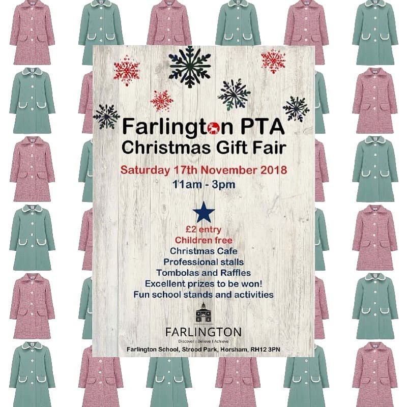 Join us tomorrow for the <a href="/Farlington_Sch/">Farlington School</a> #Christmas #Gift Fair!  We'll be bringing festive cheer...and many coats! 🎄 #childrenswear #madeinbritain #sussex #surrey #ethicalfashion #goodcause