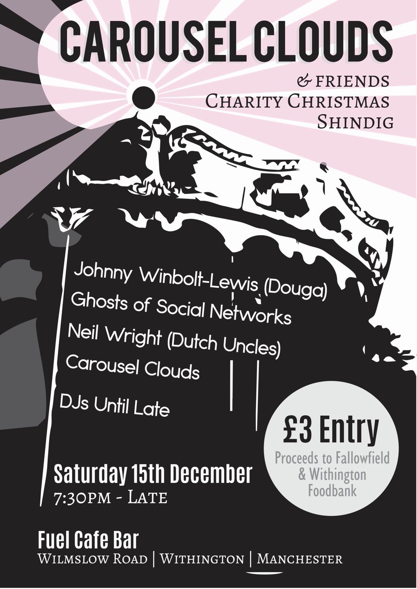 dougauk's tweet image. Johnny is gonna be playing some tracks @fuelcafebar next month, with pals @CarouselClouds amongst others. All proceeds are going to the incredibly important provision @FoodbankSocial in a society where wealth continues to be so unevenly spread!