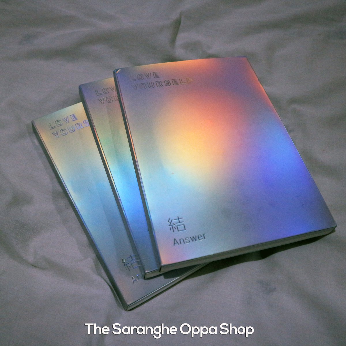 TheSarangheOppa's tweet photo. ❗FOR SALE &amp; GIVEAWAY❗

BTS LOVE YOURSELF ALBUMS : P700 each
Her : V &amp; E
Tear : U &amp; R
Answer : S L F

(( all albums are brand new but unsealed &amp; no pc ))
---
G I V E A W A Y
- Must be following me
- RT this tweet
One winner will get one random BTS LY album. Promo until 12/31. 😊 https://t.co/Y3R2ZsUAXr