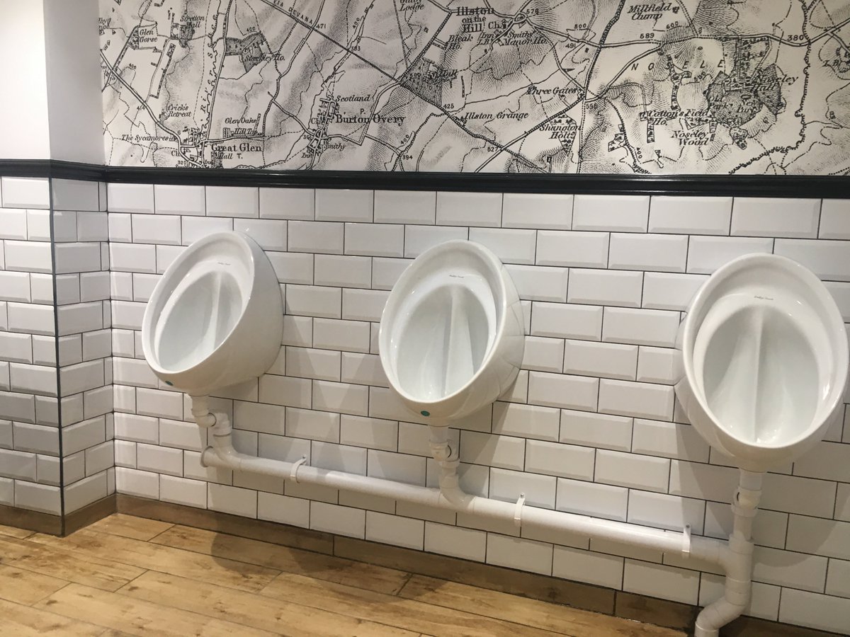 Photos from our recent refurbishment of the Gents toilets at The Fox and Goose, Illston on the Hill! Great work everyone they look fantastic 😀
