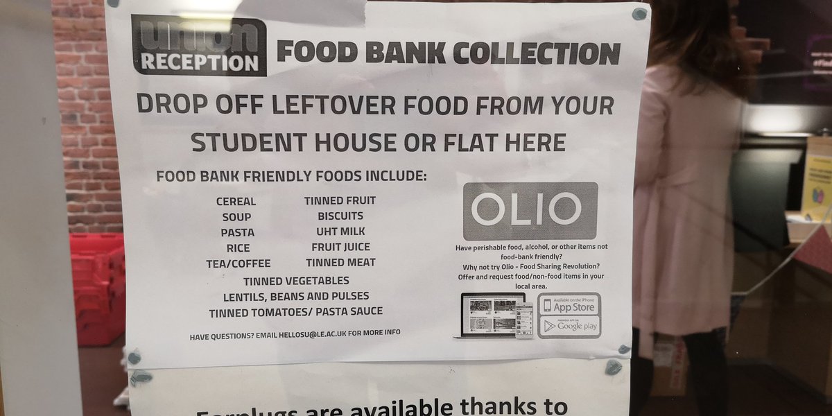 Very glad to see this <a href="/LeicesterUnion/">Leicester Students’ Union</a> today! Food banks are an awful reality in 21st Century Britain but it is so important to support them!