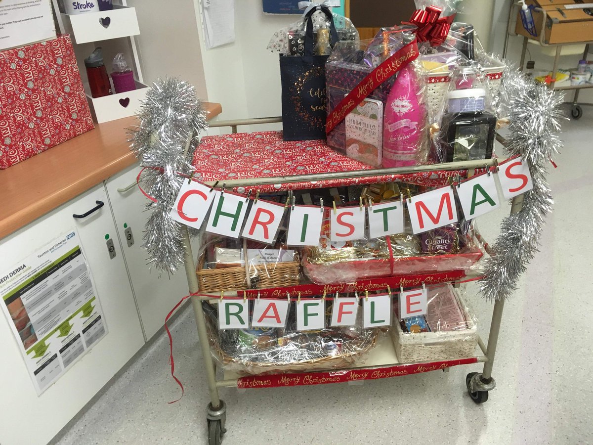 🌲🌲Raffle tickets and home made christmas cards now for sale on Dunkery Ward .All proceeds go toward  improving our patients experience . Raffle tickets available on the ward,please pop up  if you would like to purchase some. #Youhavetobeinittowinit #MusgroveParkHospital 🎄🎄