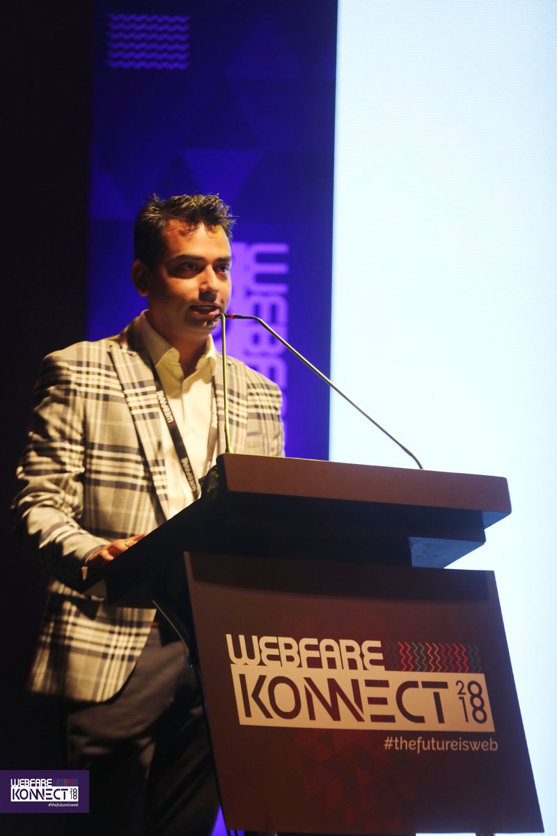 WebFareLive's tweet photo. Mr.Amiya Swarup Director Marketing &amp; Advertising Advisory Services Konnected with the audience by enlightening the Era of Major Shift the Overview of the Digital Industry. Furthermore, he felicitated Mr.Vasant Nath Writer of #SacredGames #WebfareKonnect2018 #Konnect2018 #Webfare https://t.co/hT7MRynetZ
