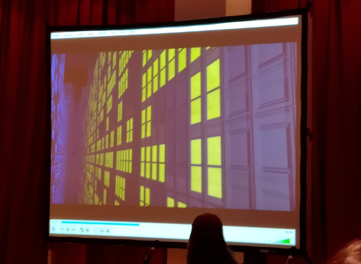 sparkleyesXx's tweet photo. Visual artist @mtakeomagruder joins this morning's #HeritageInRealTime panel at #RSSymposium discussing his recent project #ImaginaryCities. #RandomString #digital #maps #digitalprints #analogue #multiscreen #3d #VR #RandomStringSymposium https://t.co/JX0sKN9uHH