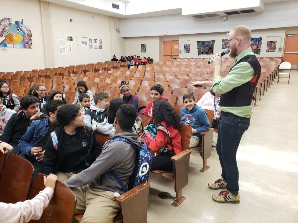 ShenandoahMS's tweet photo. It's #FlashbackFriday so we are going way back to yesterday when author, Connor McCreery , visited to speak to our students about his books & the love of reading. Thanks for visiting us! #mdcpsreading #miamireads
@ConnorMcCreery @MDCPS @MiamiSup @MDCPSCentral @MDCPSREADING https://t.co/UjMcMXS6wn