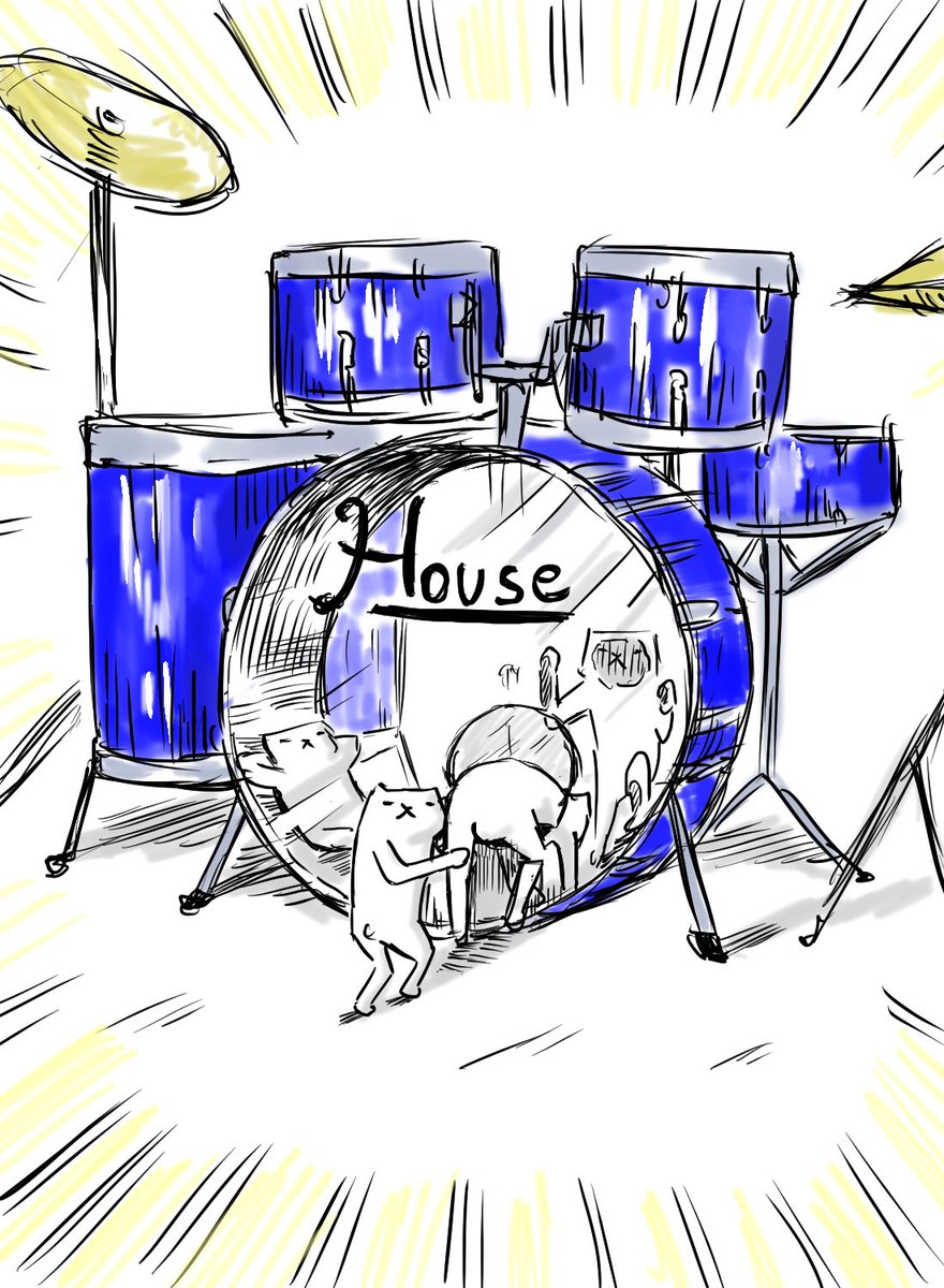 芦沢ムネト ドラムセット ペット可 フテネコ