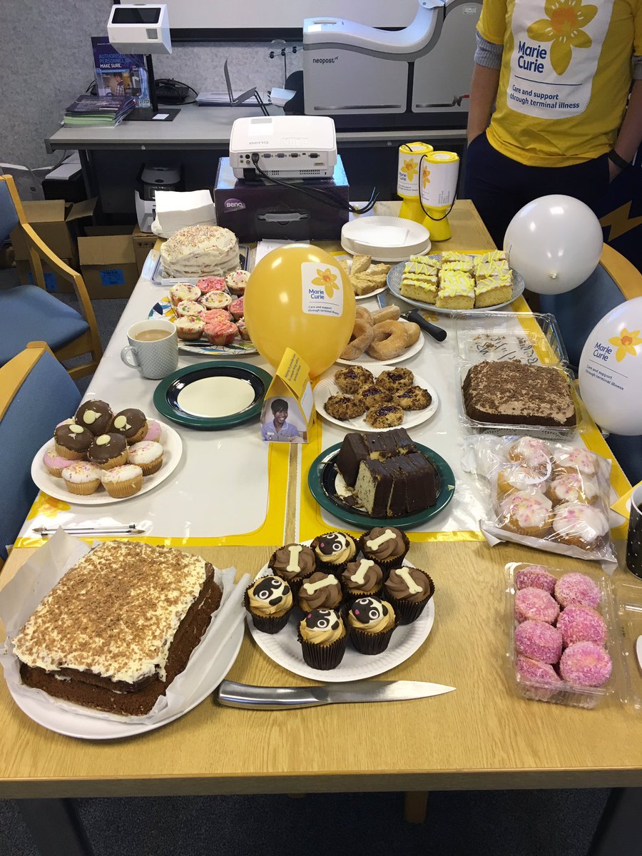 NorthTimeData's tweet photo. #FridayBakeOff in support for @mariecurieuk at NTD HQ. Brilliant effort from all the team in our cake 🎂 competition. Excellent cause and great to be doing our bit for this magnificent charity. @lamontcleaning feel free to pop round 👍🏼👍🏼 https://t.co/Yrql2kRACG