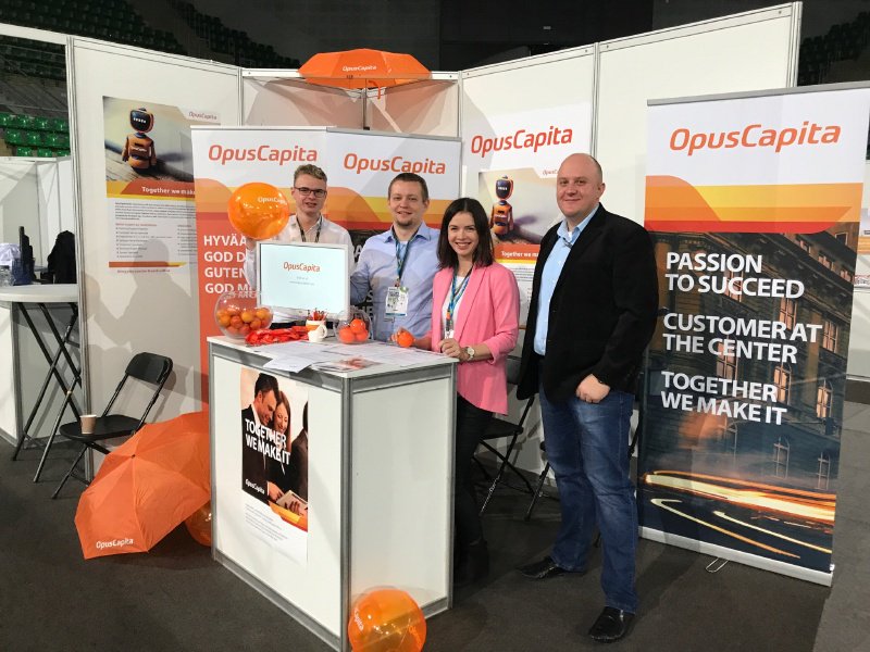 opuscapita's tweet photo. OpusCapita met  the students during job fairs in  Bydgoszcz, Poland. https://t.co/2gdS3lBsPR