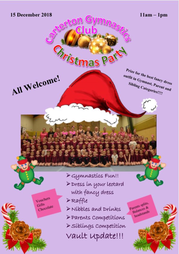 Festive fun for all at Carterton Gymnastic Club