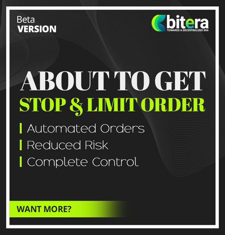 bitera_exchange's tweet photo. #Trade even when you are not #trading! Experience automated #orders, soon on Bitera.

➡➡ https://t.co/kaig4lZU6q

#Bitera #We_Love_Banks_LOL #cryptocurrency #bitcoin #blockchain #crypto #btc #airdrop #trading #mining #ripple #altcoin #Exchange #HODL #hodling #bigdipper https://t.co/IhDbuwwhK4