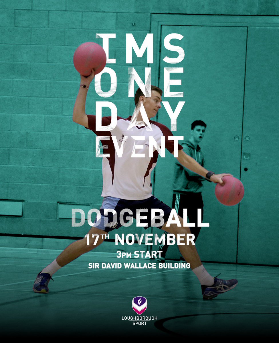 Loughborough IMS (@lboroims) on Twitter photo Have you been practising your 5 D's? @LSU_SportEO was clearly impressed by <a href="/RiggRut/">Hazlerigg-Rutland Hall</a> last year
Tomorrow we will see which hall reigns superior and have mastered the art of the dodge, duck, dip, dive and dodge.
3pm start, SDW Have you been practising your 5 D's? @LSU_SportEO was clearly impressed by <a href="/RiggRut/">Hazlerigg-Rutland Hall</a> last year
Tomorrow we will see which hall reigns superior and have mastered the art of the dodge, duck, dip, dive and dodge.
3pm start, SDW
