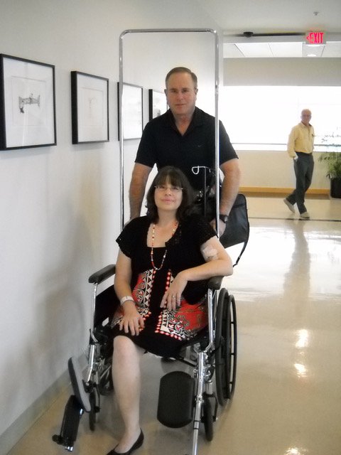 flash back Friday... April 2010... At Moffitt for a post amputation check-up. <a href="/MoffittNews/">Moffitt Cancer Center</a> #robcares #caregiver #cancersucks #truelove