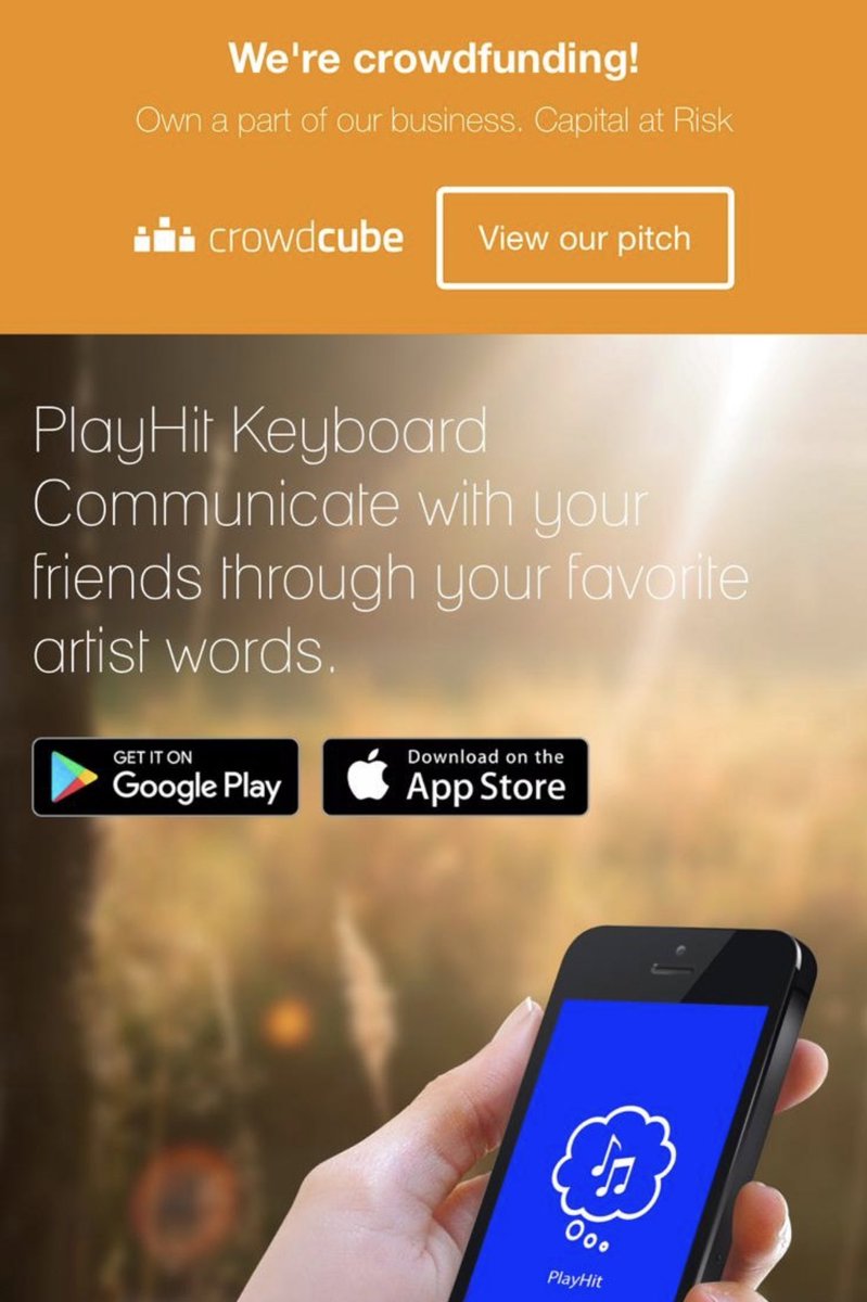 PlayHitkeyboard's tweet photo. Own a part of our #business 💸We are #crowdfunding 💸 check it out https://t.co/92ooebG35U https://t.co/2OtFzS4HwI