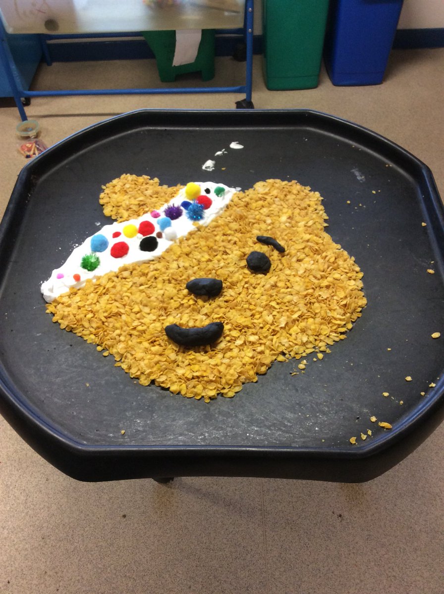 FStMichaels's tweet image. What a fantastic cornflake Pudsey made by Foundation children #BBCchildreninneed