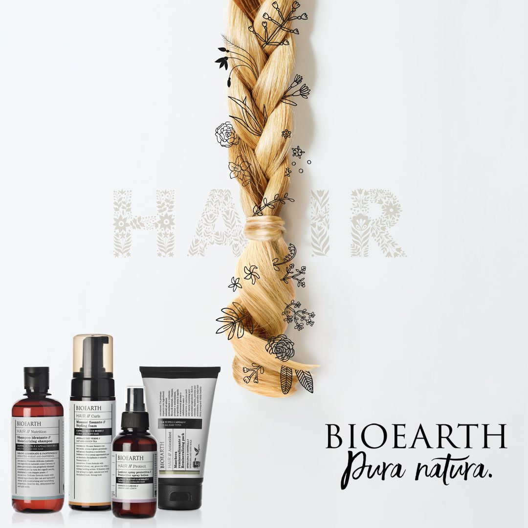 BioearthItaly's tweet photo. Ogni capello è diverso dall’altro! Organic HAIR Solution se ne prende cura con percorsi specifici per ogni esigenza e tipo di capello! 
#Bioearth #OrganicHairSolution #bio #vegan #nickeltested 
#naturalhair #hairstyle  #haircare #hairstyling #capelli #biologico #naturale https://t.co/AD3uI0yZq6