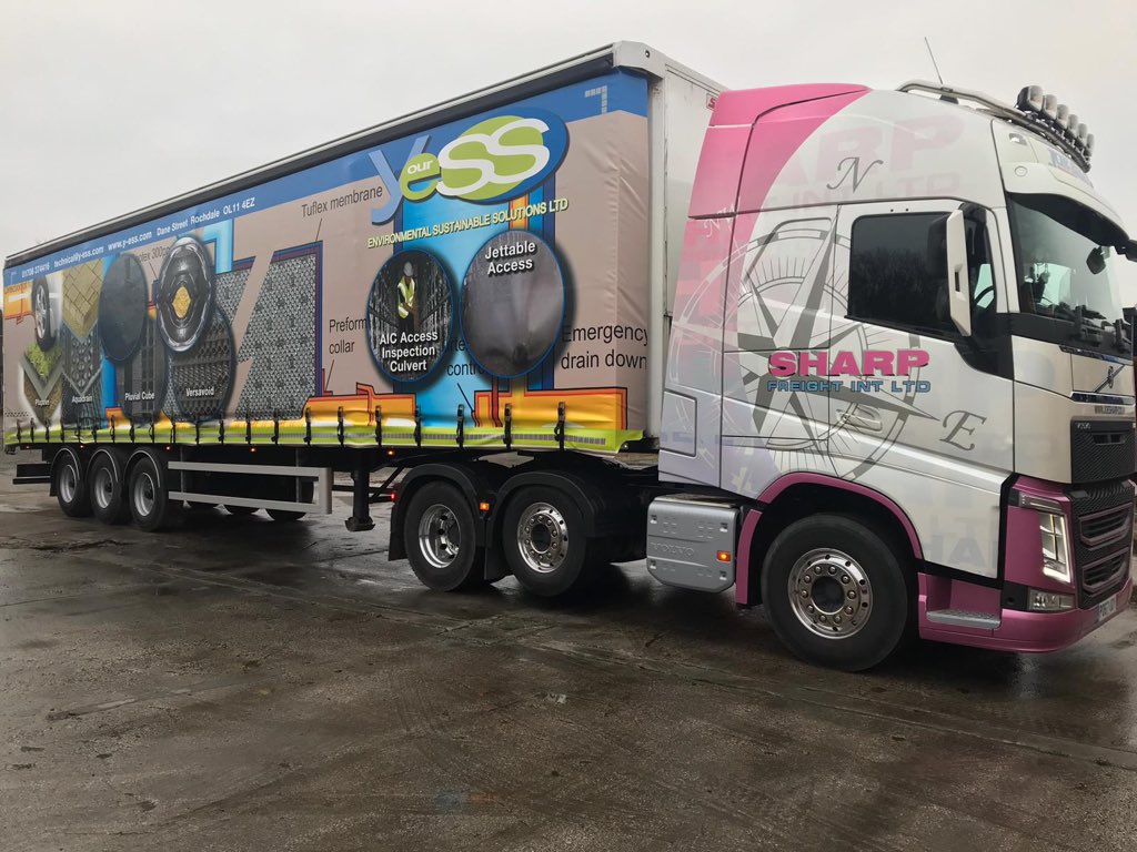 JoeSharpfreight's tweet image. One of our 4 news trailers for one of our customers hits the streets from Monday 👍😃