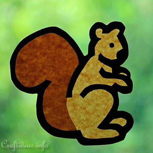 CreativeCraft13's tweet photo. When the kids are bored this weekend, you can spend some family time together by crafting a cute squirrel picture to decorate a window in their room. 🐿️ https://t.co/lzPV7ZLzsN #favecrafter #kidscrafts #autumncrafts https://t.co/roR22GF4sj