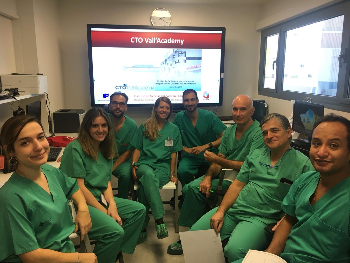ignamatsant's tweet photo. Great results of the First ACADEMY of total chronic occlusions PCIs in Valladolid. Looking forward to the next one in January 2019!! #CTO https://t.co/SVbbYCfQnr