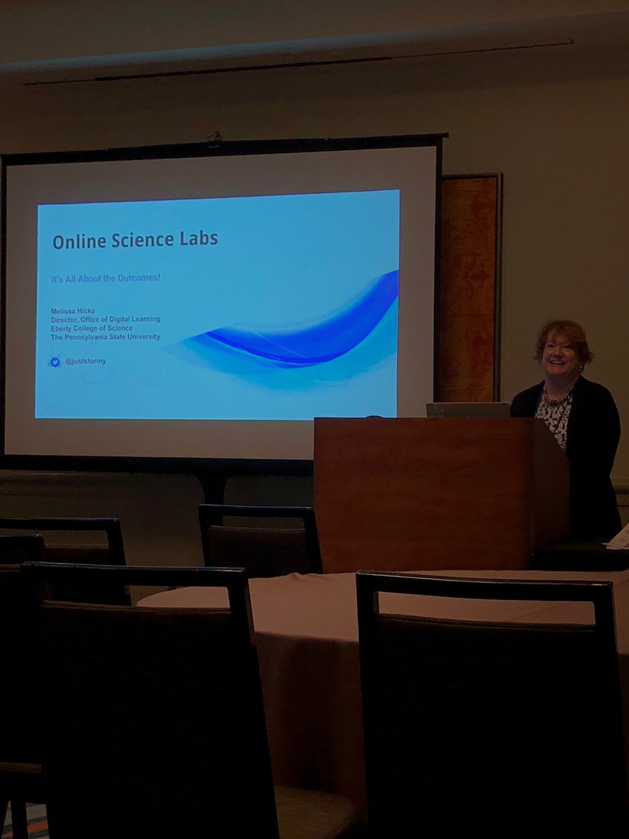 StevenTNagel's tweet photo. Getting ready to listen to my last #OLCaccelerate session from Penn State on doing online science labs! ⁦@griffiths44⁩ https://t.co/JK3lMtABav