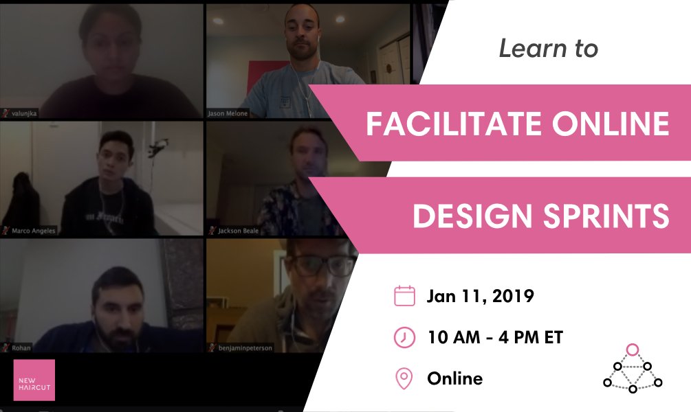 newhaircutco's tweet photo. After a highly successful workshop last week, we're super excited to announce our next one -- Learn to Facilitate Online Design Sprints.
#DesignSprint #workshop #OnlineSprint #DesignSprintFacilitation #RemoteSprints #teamwork #engagement #collaboration
https://t.co/AghEglRdJ4 https://t.co/MAAOp83ekw