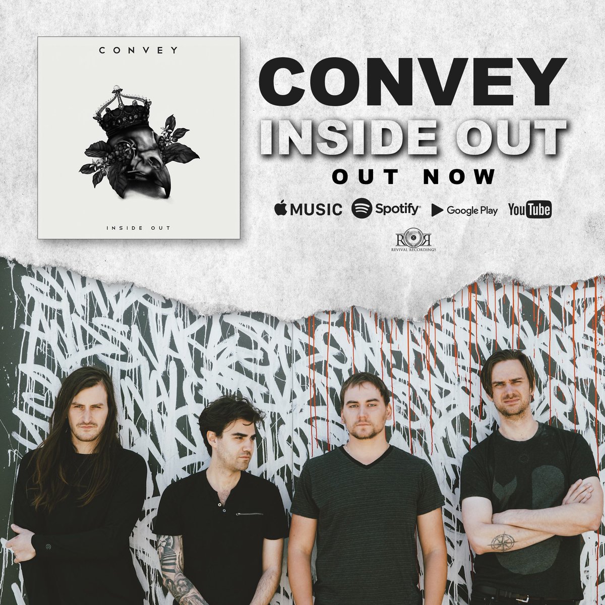 RevivalRecs's tweet photo. 📣 The delicious new track by @conveytheband, “Inside Out”, is now AVAILABLE EVERYWHERE! 🙌 Blast it loud and proud today!
#Revival52
Inside Out: https://t.co/ptYaFul2nD https://t.co/tIgZNYxmKP