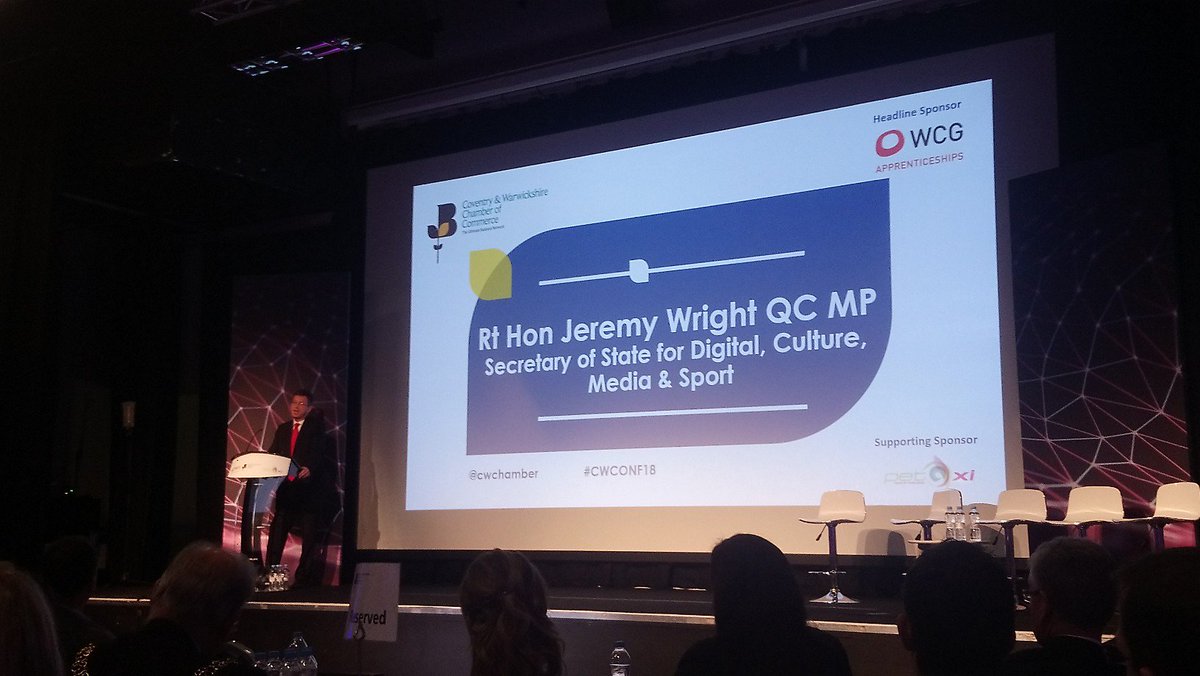 CW_IntlTradeHub's tweet photo. Great day at #CWCONF18 today hearing from a fantastic lineup of speakers including Jon Snow, Jeremy Wright MP and Andy Street @cwchamber  #business #brexit #coventry #warwickshire #skills https://t.co/fcqT9pv0Ze