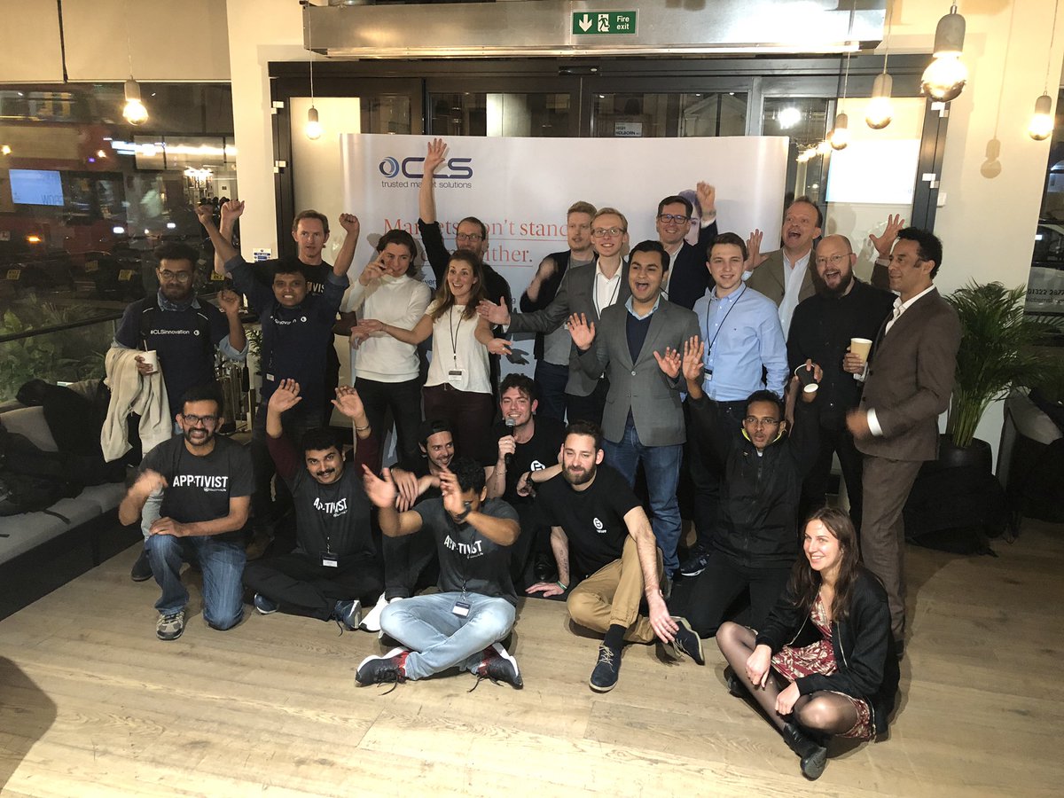 BeMyAppEMEA's tweet photo. #CLSInnovation yes, we did it! In three takes ;) @CLSGroup #hackathon thank you π to all the teams for your great energy.Soon we will know the winner. You are all winners in our eyes #innovation #teamwork #fun https://t.co/cnVA53uYyt