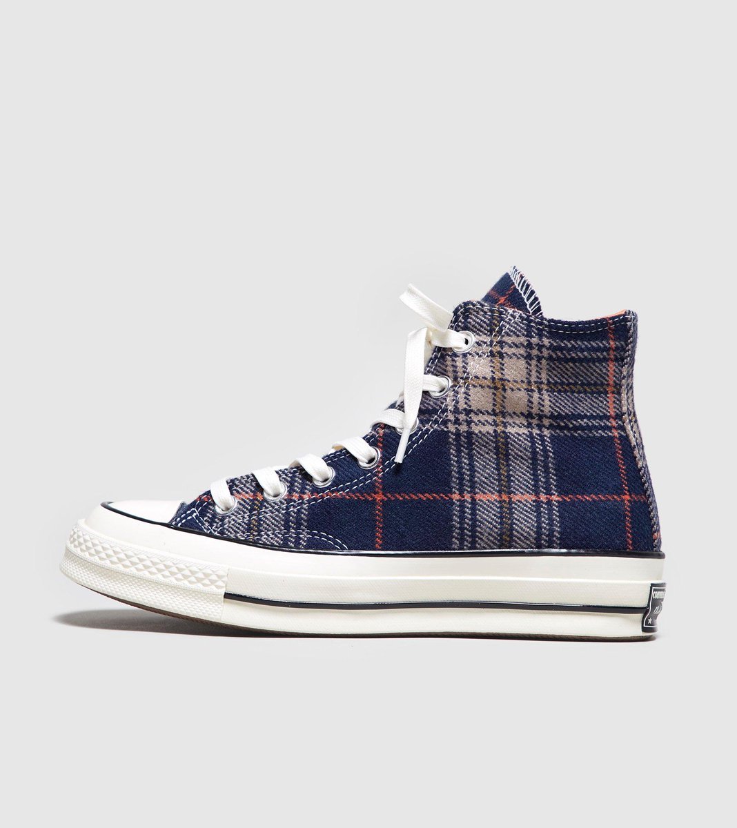 purple plaid converse