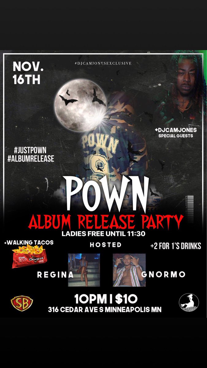 justpown5's tweet photo. 🚨TONIGHT🚨

MY RELEASE PARTY WILL BE GOING ALL THE WAY UP!!! https://t.co/NHBgV0gbfQ