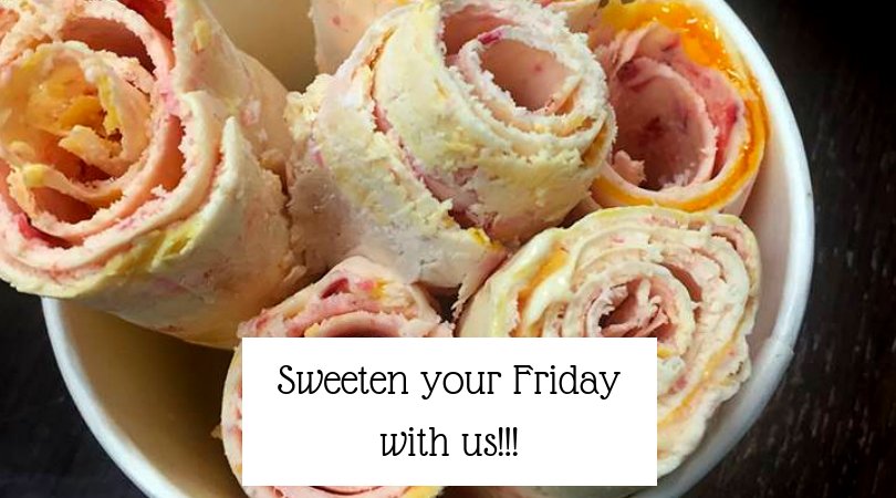 FaludaHouse's tweet photo. It´s Friday! Treat yourself to some rolled ice cream You deserve it!

For more info:
https://t.co/eATyKAbdLs | 630-317-7596

#tastycream #desserts #sweettooth #rolledicecream #icecream #OakbrookIL #treatyourself https://t.co/Q9VzRPD00Q