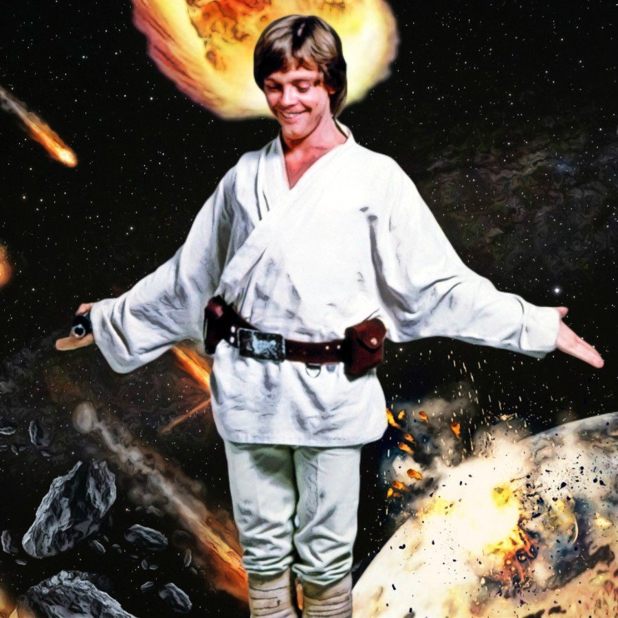 more of my #digitalart of @HamillHimself 
#LukeSkywalker #anewhope 👍☮️💗😎