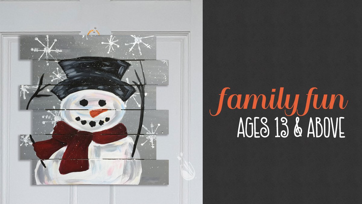 PWATIndy's tweet photo. #familyfun for #blackfriday! "Mr. Snowy" will be lots of fun for the whole #family to #paint on Nov. 23 at 6pm. https://t.co/A9kHMl6G76 #funart #pwatindy #dayafterthanksgiving https://t.co/I46b1DXoem