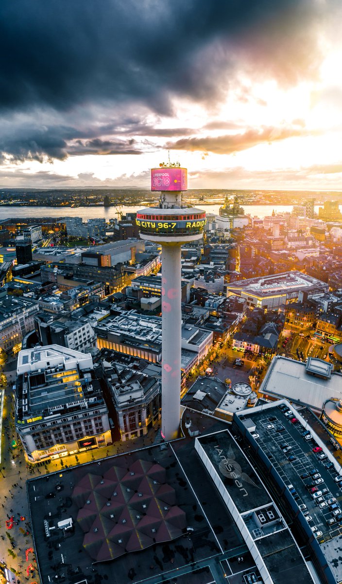 "Storms &amp; Sunshine" Doesn't #Liveepool look amazing from up here? #StormHour <a href="/RadioCity967/">City</a>