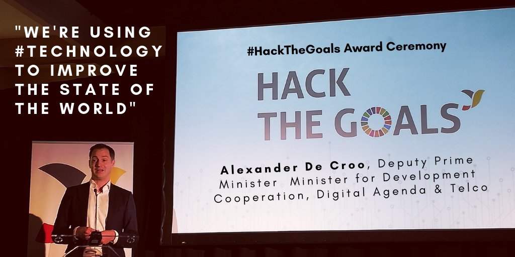 UNinBrussels's tweet photo. Making digital work for development, @alexanderdecroo speaking at the #HackTheGoals Award Ceremony.
And there's more on what #hackathons can do to help meet the #GlobalGoals from the EC Vice-President for the #DigitalSingleMarket @Ansip_EU's blog: https://t.co/c2byLoHhb6 https://t.co/6iauuRvn6y