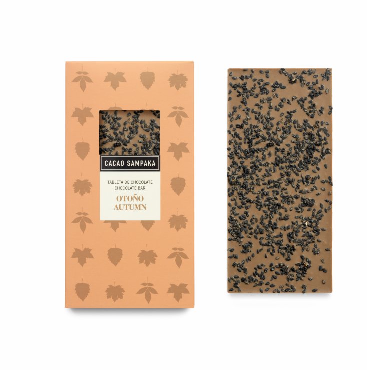 Tableta de otoño 2018, gianduja y sésamo negro ow.ly/WT4G30mApKL