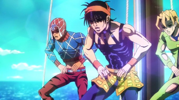 ギャングダンスキタァ❗ やっぱりめっちゃシュールwww jojo_anime ジョジョの奇妙な冒険 ギャングダンス pic.twitter.com/ZTX7N6SXH2