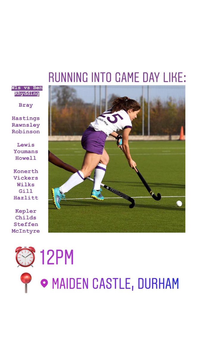Look at Lottie our school hockey captain being poster girl for Durham Uni 1st team this Saturday @DUHC1 we couldn’t be more proud #golottie #throwinanariel