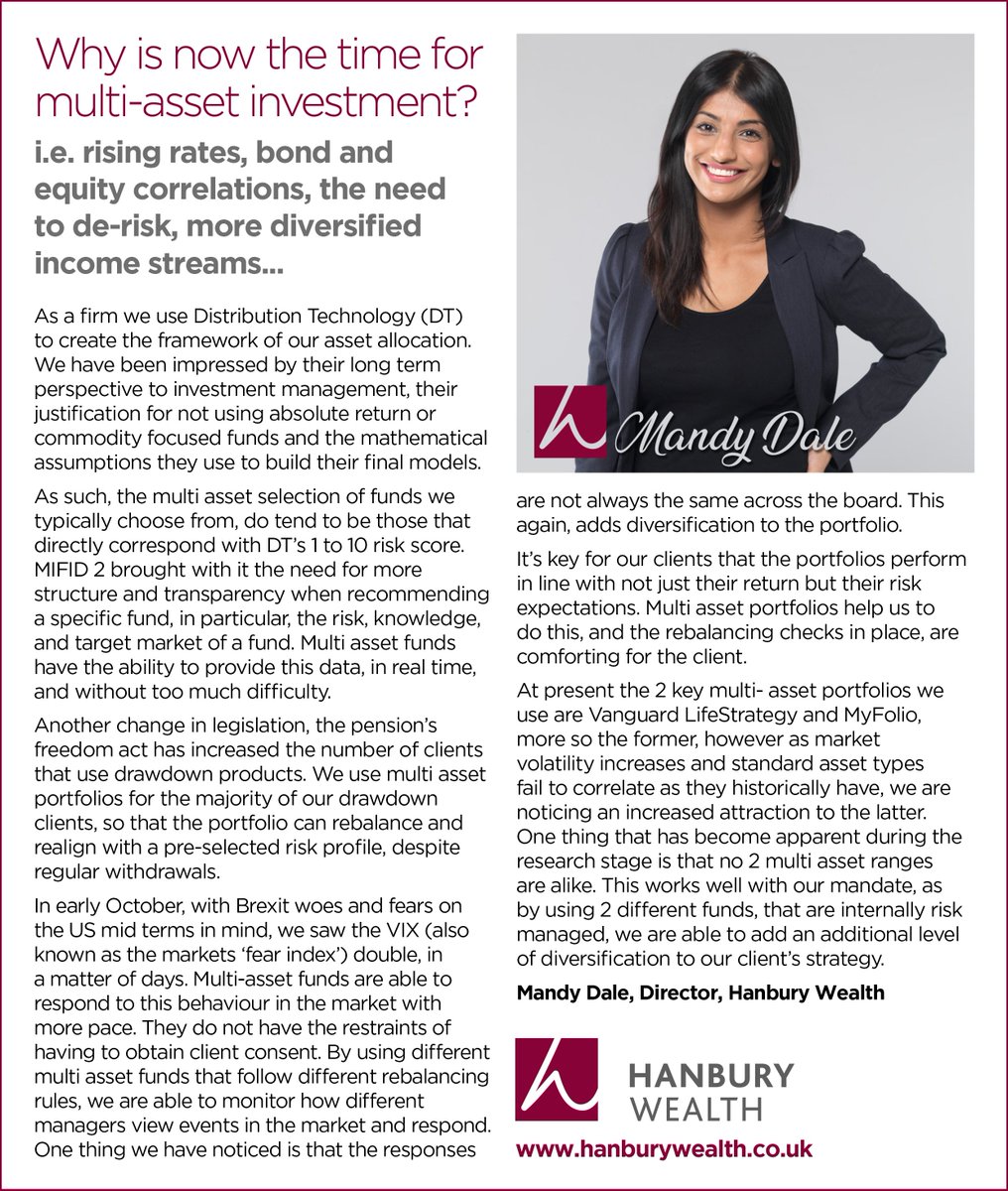 HanburyWealth's tweet photo. Hanbury Wealth's Mandy Dale asks... "Why is now the time for multi-asset investment?..." #investment #equity #DistributionTechnology https://t.co/KeVmxbfCNN