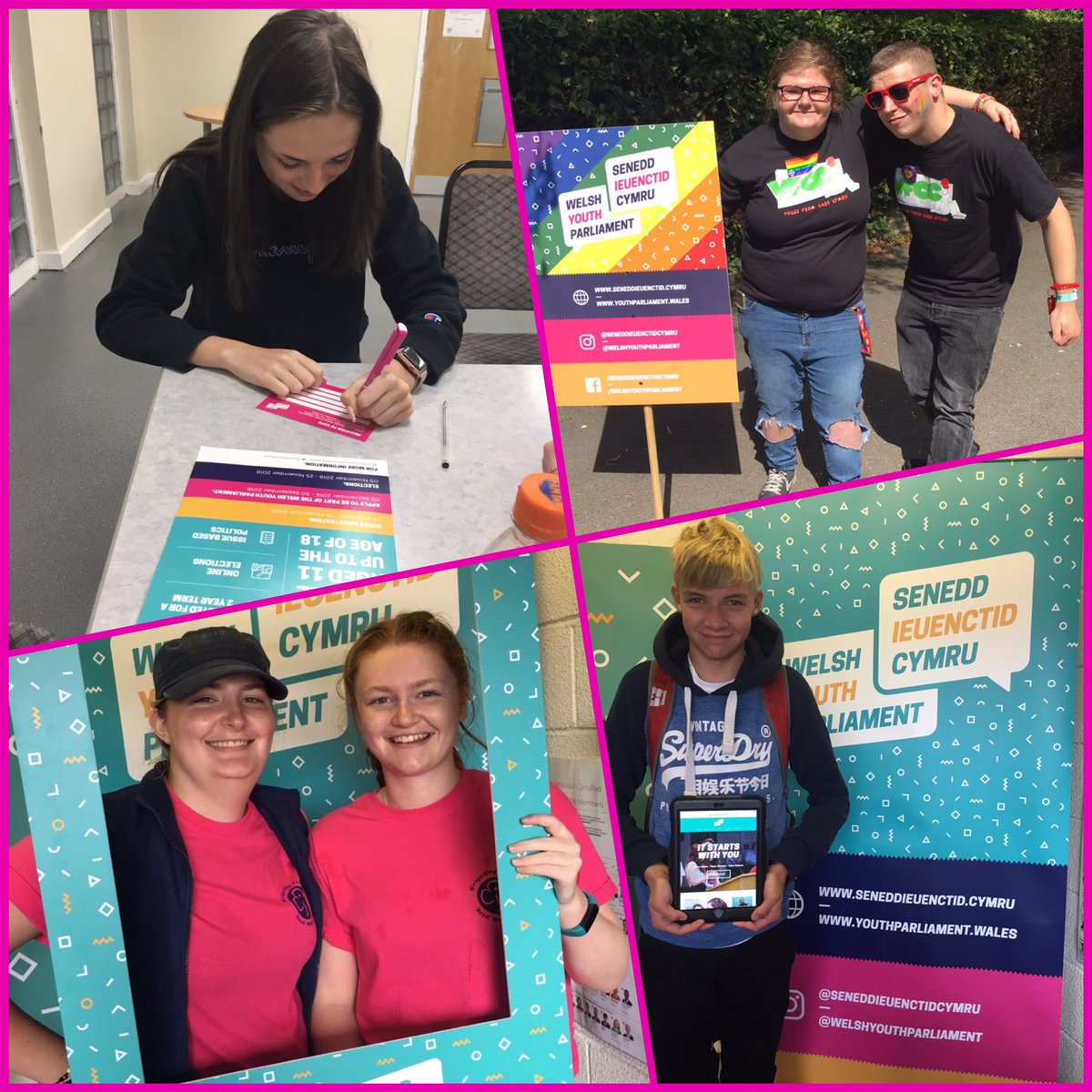 WelshYouthParl's tweet photo. Voter Registration for the #WelshYouthParliament ends at 17:00 *TODAY* and we wanted to share some photos of the amazing young people we have met from across Wales! 🏴󠁧󠁢󠁷󠁬󠁳󠁿 https://t.co/qmvVl24wyY