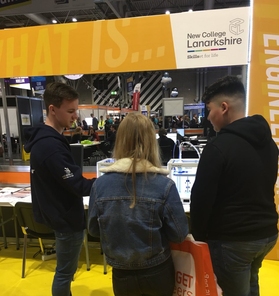Former Mechanical Engineering: CAD skills champion Ross Megahy is showcasing the skill @WSUKLIVE #NCLgotskills